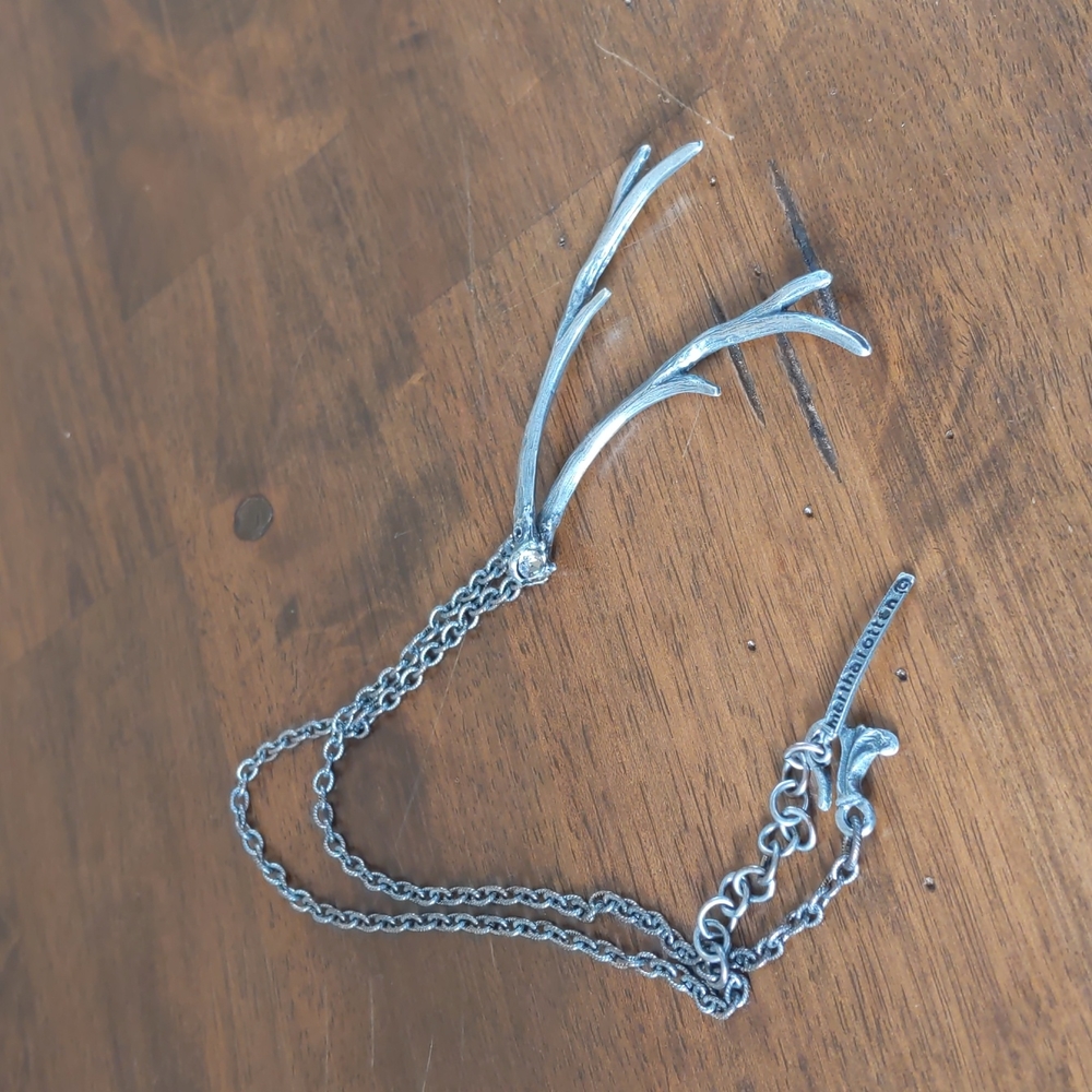 Martha Rotten antler necklace